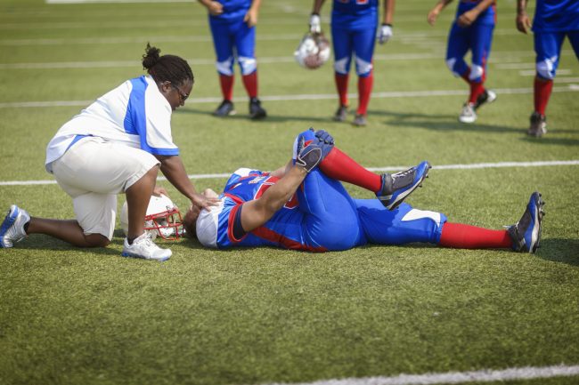 Injured Football Player